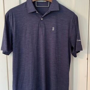 Peter Millar Men's Navy Blue button down shirt.